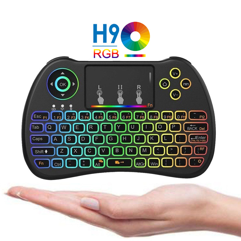 H9 RGB Colorful Backlit Wireless Mini Mouse Combo Keyboard